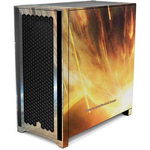 StockTrek Giant Asteroid Collides with Planet Earth Corsair 4000D Tempered Glass Mid-Tower ATX Case Skin