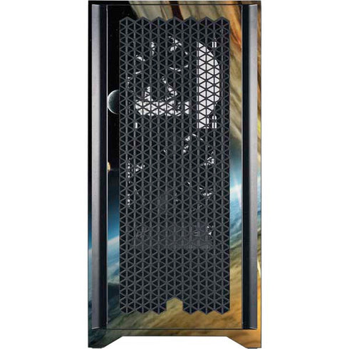 StockTrek Giant Asteroid Collides with Planet Earth Corsair 4000D Tempered Glass Mid-Tower ATX Case Skin