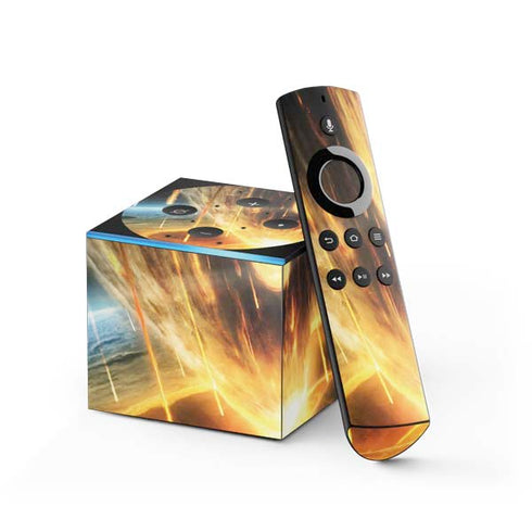 StockTrek Giant Asteroid Collides with Planet Earth Fire TV Cube Skin
