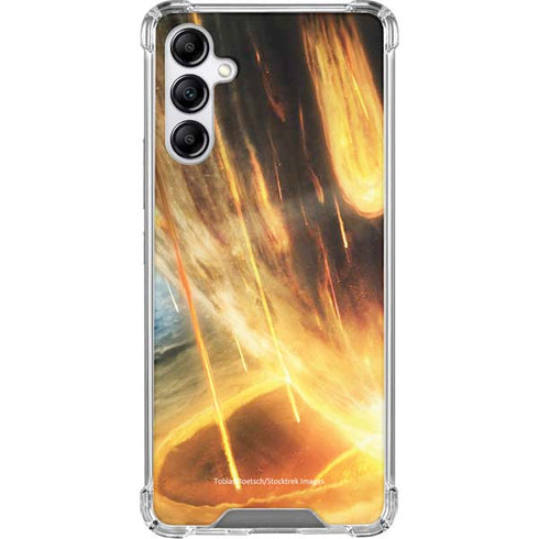 StockTrek Giant Asteroid Collides with Planet Earth Galaxy A15 5G Clear Case