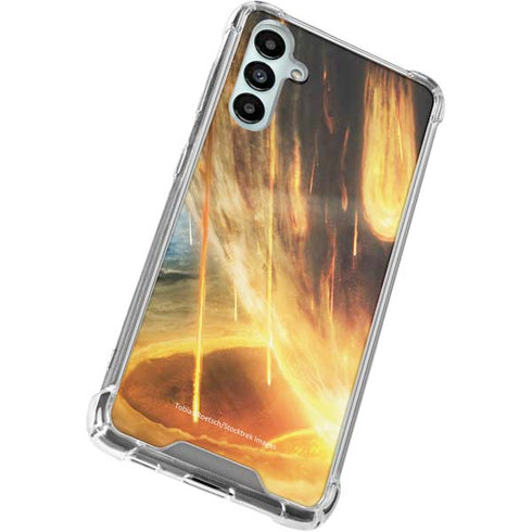 StockTrek Giant Asteroid Collides with Planet Earth Galaxy A15 5G Clear Case