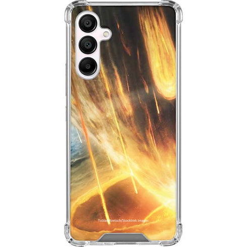 StockTrek Giant Asteroid Collides with Planet Earth Galaxy A16 5G Clear Case
