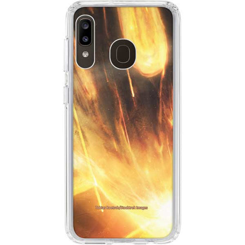 StockTrek Giant Asteroid Collides with Planet Earth Galaxy A20 Clear Case