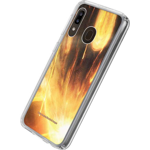 StockTrek Giant Asteroid Collides with Planet Earth Galaxy A20 Clear Case