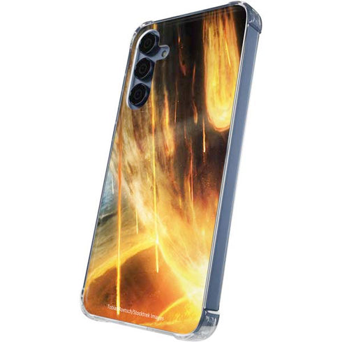 StockTrek Giant Asteroid Collides with Planet Earth Galaxy A35 5G Clear Case