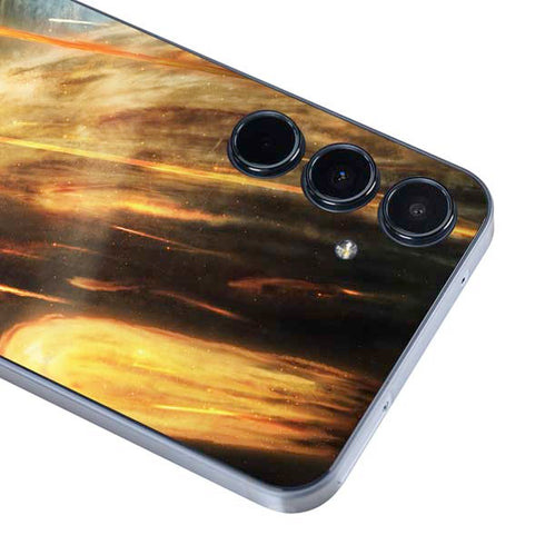 StockTrek Giant Asteroid Collides with Planet Earth Galaxy A35 5G Skin