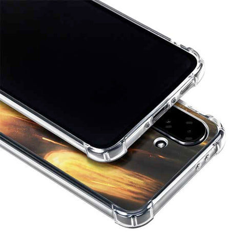 StockTrek Giant Asteroid Collides with Planet Earth Galaxy A36 5G Clear Case