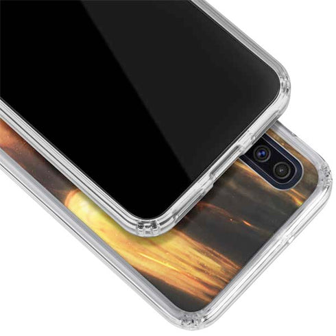 StockTrek Giant Asteroid Collides with Planet Earth Galaxy A50 Clear Case