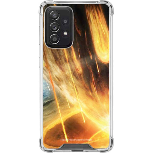 StockTrek Giant Asteroid Collides with Planet Earth Galaxy A52 5G Clear Case