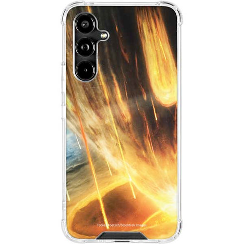 StockTrek Giant Asteroid Collides with Planet Earth Galaxy A54 5G Clear Case