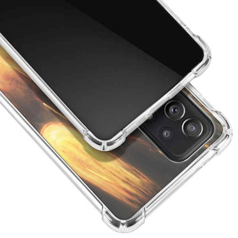 StockTrek Giant Asteroid Collides with Planet Earth Galaxy A72 5G Clear Case
