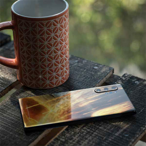 StockTrek Giant Asteroid Collides with Planet Earth Galaxy Note 10 Plus Skin