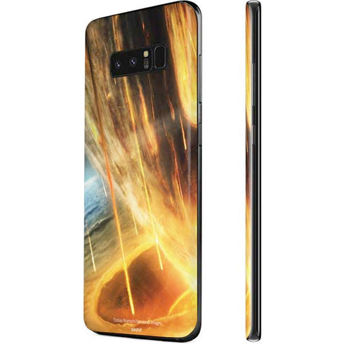 StockTrek Giant Asteroid Collides with Planet Earth Galaxy Note 8 Skin