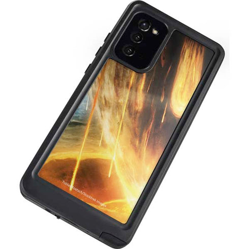 StockTrek Giant Asteroid Collides with Planet Earth Galaxy Note20 5G Waterproof Case