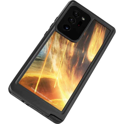 StockTrek Giant Asteroid Collides with Planet Earth Galaxy Note20 Ultra 5G Waterproof Case