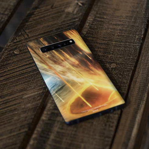 StockTrek Giant Asteroid Collides with Planet Earth Galaxy S10 Plus Skin