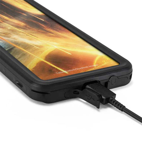 StockTrek Giant Asteroid Collides with Planet Earth Galaxy S20 Plus Waterproof Case