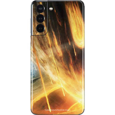StockTrek Giant Asteroid Collides with Planet Earth Galaxy S21 5G Skin