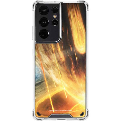 StockTrek Giant Asteroid Collides with Planet Earth Galaxy S21 Ultra 5G Clear Case