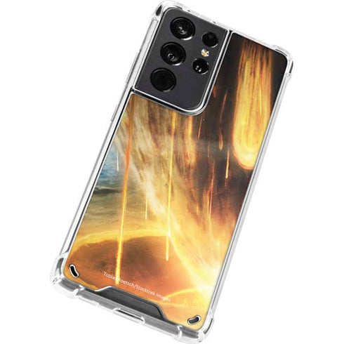 StockTrek Giant Asteroid Collides with Planet Earth Galaxy S21 Ultra 5G Clear Case