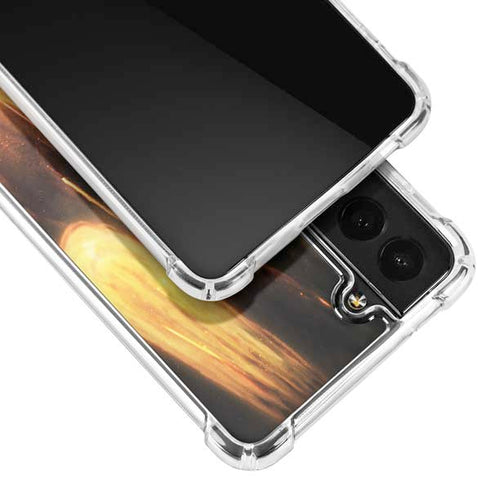 StockTrek Giant Asteroid Collides with Planet Earth Galaxy S22 Clear Case