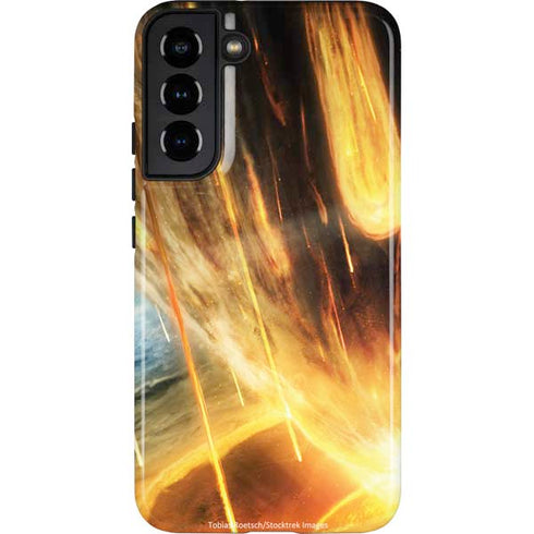 StockTrek Giant Asteroid Collides with Planet Earth Galaxy S22 Plus Pro Case