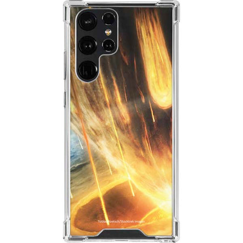 StockTrek Giant Asteroid Collides with Planet Earth Galaxy S22 Ultra Clear Case