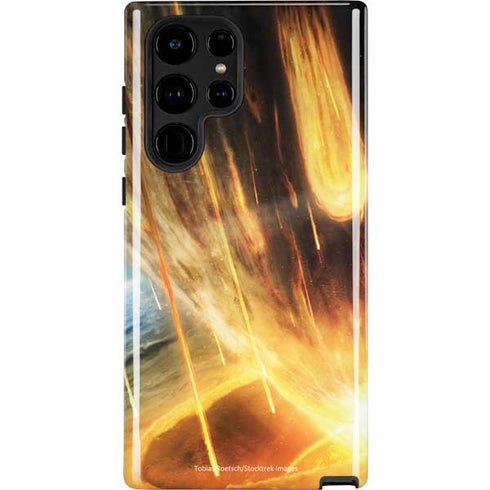 StockTrek Giant Asteroid Collides with Planet Earth Galaxy S22 Ultra Pro Case