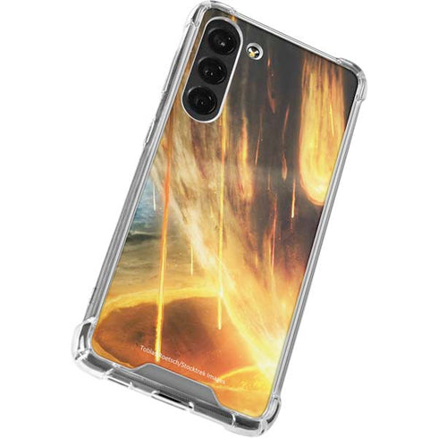 StockTrek Giant Asteroid Collides with Planet Earth Galaxy S23 Plus Clear Case