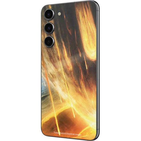 StockTrek Giant Asteroid Collides with Planet Earth Galaxy S23 Plus Skin