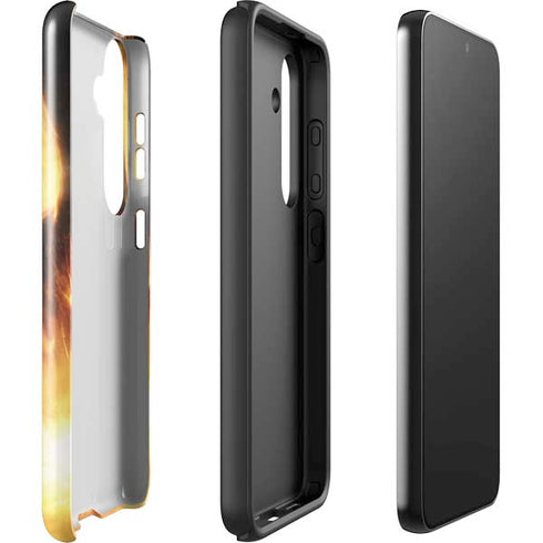 StockTrek Giant Asteroid Collides with Planet Earth Galaxy S25 Plus Impact Case