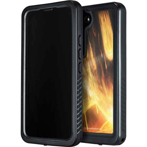 StockTrek Giant Asteroid Collides with Planet Earth Galaxy S24 Plus Waterproof Case