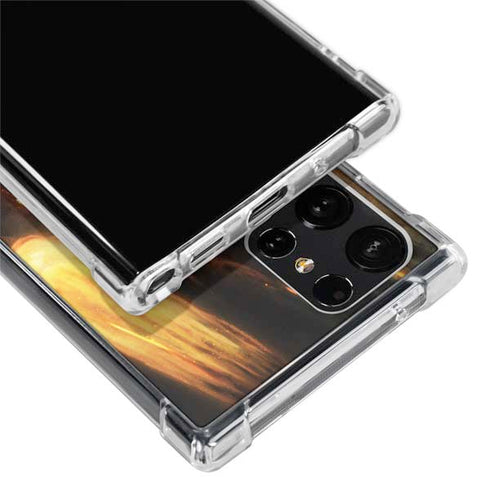 StockTrek Giant Asteroid Collides with Planet Earth Galaxy S24 Ultra Clear Case