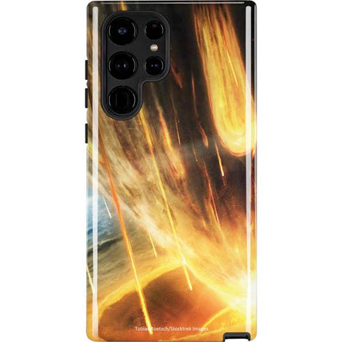 StockTrek Giant Asteroid Collides with Planet Earth Galaxy S25 Ultra Impact Case