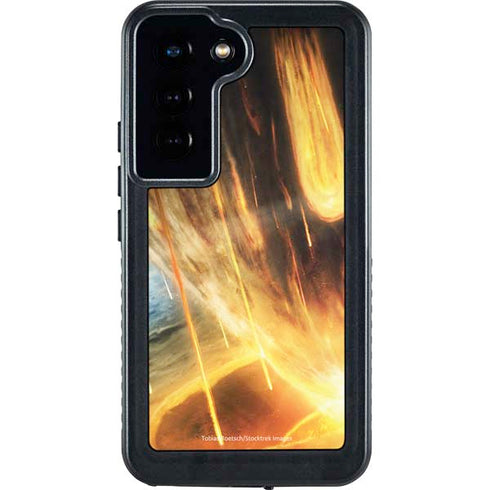 StockTrek Giant Asteroid Collides with Planet Earth Galaxy S24 Waterproof Case