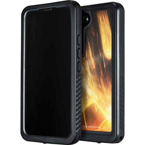 StockTrek Giant Asteroid Collides with Planet Earth Galaxy S24 Waterproof Case