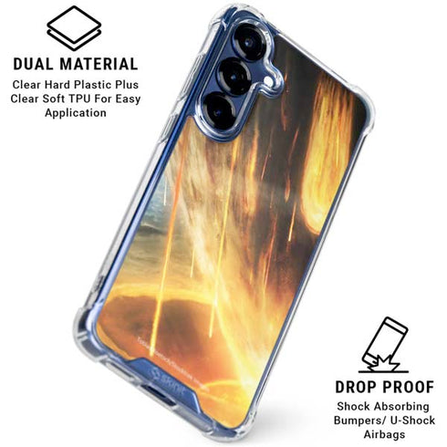 StockTrek Giant Asteroid Collides with Planet Earth Galaxy S25 Plus Clear Case