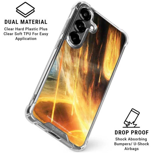 StockTrek Giant Asteroid Collides with Planet Earth Galaxy S26 Plus Clear Case