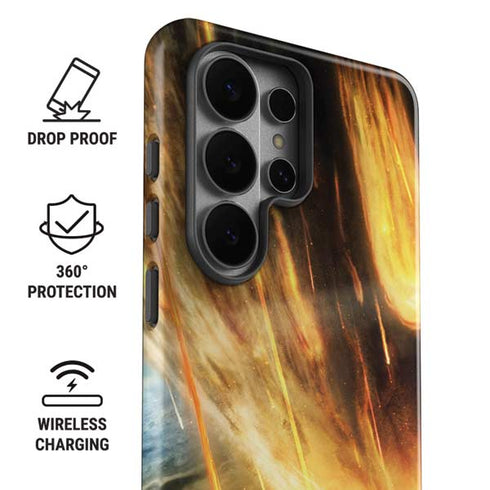 StockTrek Giant Asteroid Collides with Planet Earth Galaxy S26 Ultra Impact Case