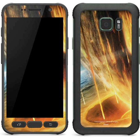 StockTrek Giant Asteroid Collides with Planet Earth Galaxy S7 Active Skin