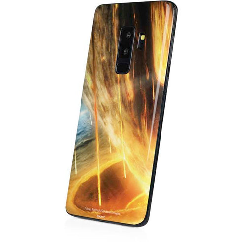 StockTrek Giant Asteroid Collides with Planet Earth Galaxy S9 Plus Skin