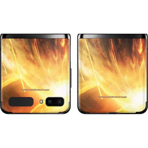 StockTrek Giant Asteroid Collides with Planet Earth Galaxy Z Flip Skin