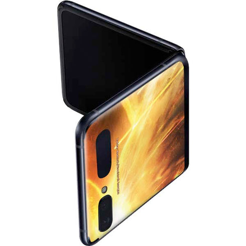 StockTrek Giant Asteroid Collides with Planet Earth Galaxy Z Flip Skin