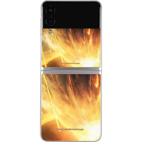 StockTrek Giant Asteroid Collides with Planet Earth Galaxy Z Flip3 5G Skin