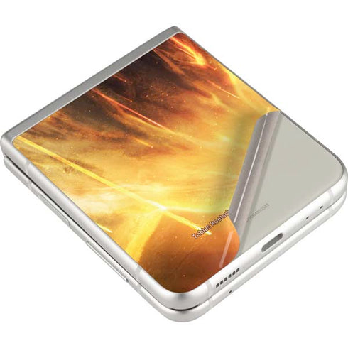 StockTrek Giant Asteroid Collides with Planet Earth Galaxy Z Flip3 5G Skin