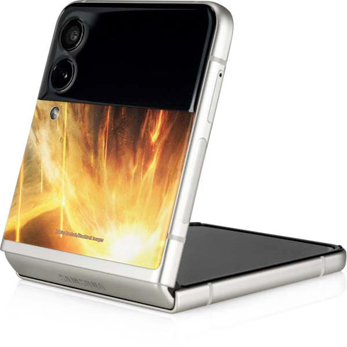 StockTrek Giant Asteroid Collides with Planet Earth Galaxy Z Flip3 5G Skin