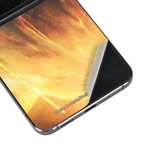 StockTrek Giant Asteroid Collides with Planet Earth Galaxy Z Flip5 5G Skin