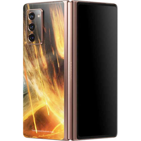 StockTrek Giant Asteroid Collides with Planet Earth Galaxy Z Fold2 5G Skin