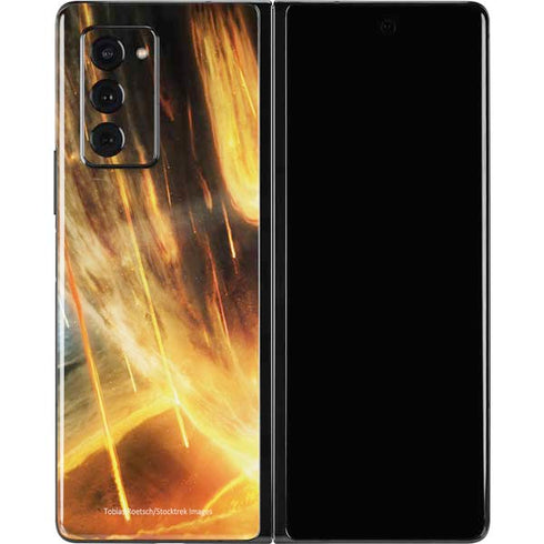 StockTrek Giant Asteroid Collides with Planet Earth Galaxy Z Fold2 5G Skin