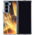 StockTrek Giant Asteroid Collides with Planet Earth Galaxy Z Fold5 5G Clear Case